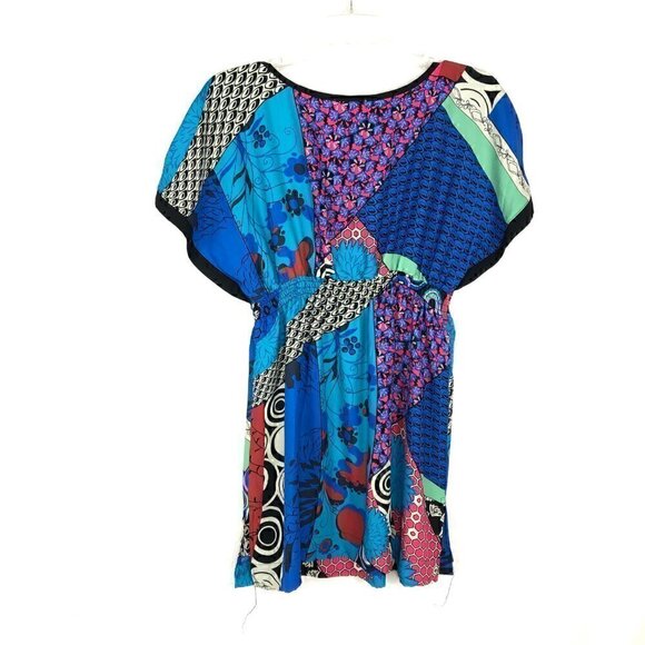 Vintage Matty M Pattern Block Summer Blouse - Picture 5 of 6